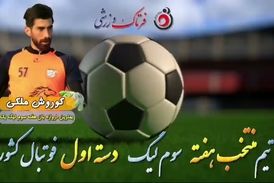 کوروش ملکی؛ بهترین دروازه بان هفته سوم لیگ یک 