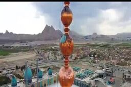 روایتی از پرداخت شمسه ی گلدسته های مسجد مقدس جمکران 