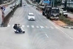 حادثه دلخراش در خیابانی در هند