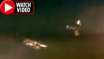 پرسه دو شی ناشناس عجیب در نزدیکی ایستگاه فضایی!