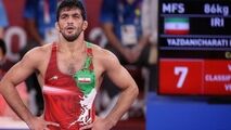 کشتی طوفانی حسن یزدانی در فینال / نایب قهرمان جهان حرفی در برابر پهلوان ایرانی نداشت