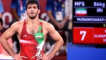 کشتی طوفانی حسن یزدانی در فینال / نایب قهرمان جهان حرفی در برابر پهلوان ایرانی نداشت