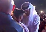 استقبال امیر قطر از بازیکنان تیم ملی فوتبال کشورش