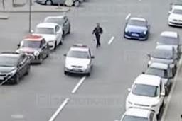 راننده متخلفی که خودروی پلیس را دزدید