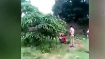 دستگیری پدر حین زنده به گور کردن فرزندش!