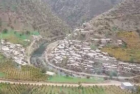 طبیعت پاییزی و رنگارنگ در روستای دلمرز در مریوان+ فیلم 