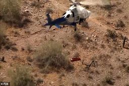 چرخش وحشتناک و ناگهانی برانکارد مصدوم در آسمان 