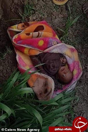 کشف نوزاد دختر زنده به گور شده در هندوستان!
