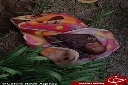 کشف نوزاد دختر زنده به گور شده در هندوستان!