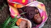 کشف نوزاد دختر زنده به گور شده در هندوستان!