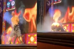 اشتباه عجیب یک بازیگر سیرک حین نمایش