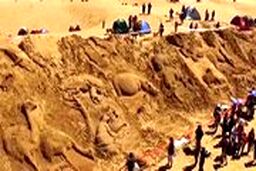 ساخت کشتی غول‌پیکر نوح در ساحل
