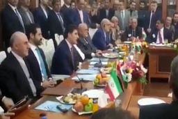 فارسی صحبت کردن نخست وزیر اقلیم کردستان عراق در دیدار با ظریف