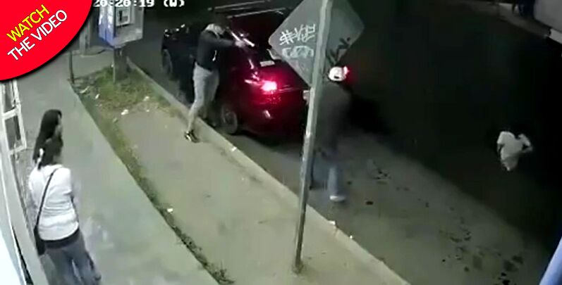 لحظه شلیک سارقان خودرو به دختر نوجوان