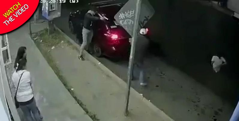 لحظه شلیک سارقان خودرو به دختر نوجوان