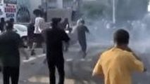 له شدن یک مرد، هنگام انجام حرکات نمایشی یک خودروی سواری