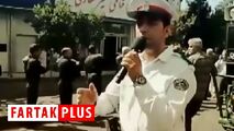 مداحی مأمور راهنمایی و رانندگی در عزاداری امام حسین(ع)!