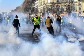 استقبال گرم پلیس فرانسه از اعتراض فعالان محیط زیست!