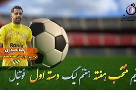 اختصاصی/ رضا حیدری؛ بهترین دروازه بان هفته هفتم لیگ یک/فیلم