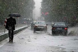 بارندگی در گرمای خرماپزان بم