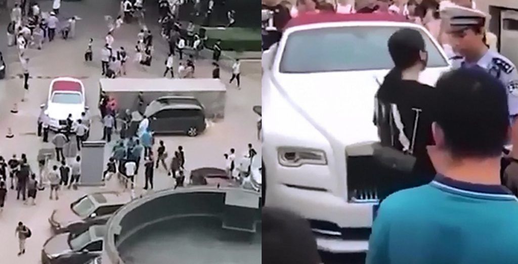 اقدام عجیب بچه پولدار در مقابل ورودی اورژانس بیمارستان! 