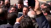 حضور محمود واعظی در جمع استقبال کنندگان از رییس جمهور