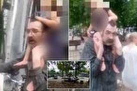 لحظه ربودن دختر خردسال در پارک بازی! 