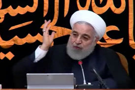 روضه خوانی روحانی در جلسه هیئت دولت