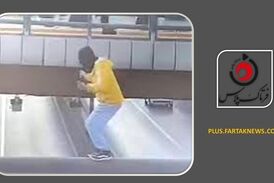 طناب‌زنی مرگبار پارکورکار جوان بر فراز اتوبان اصفهان