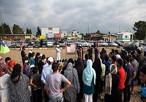 اقدام متفاوت طلبه ها در ساحل مازندران