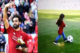 گلزنی دختر محمد صلاح در آنفیلد